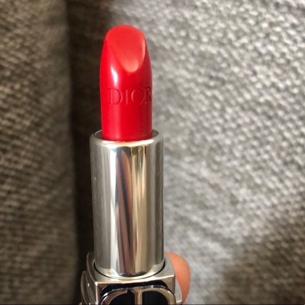Dior Luxury Rouge Gift Lipstick 999 Satin Red 1.5g-0.05oz Miniature - Picture 4 of 10